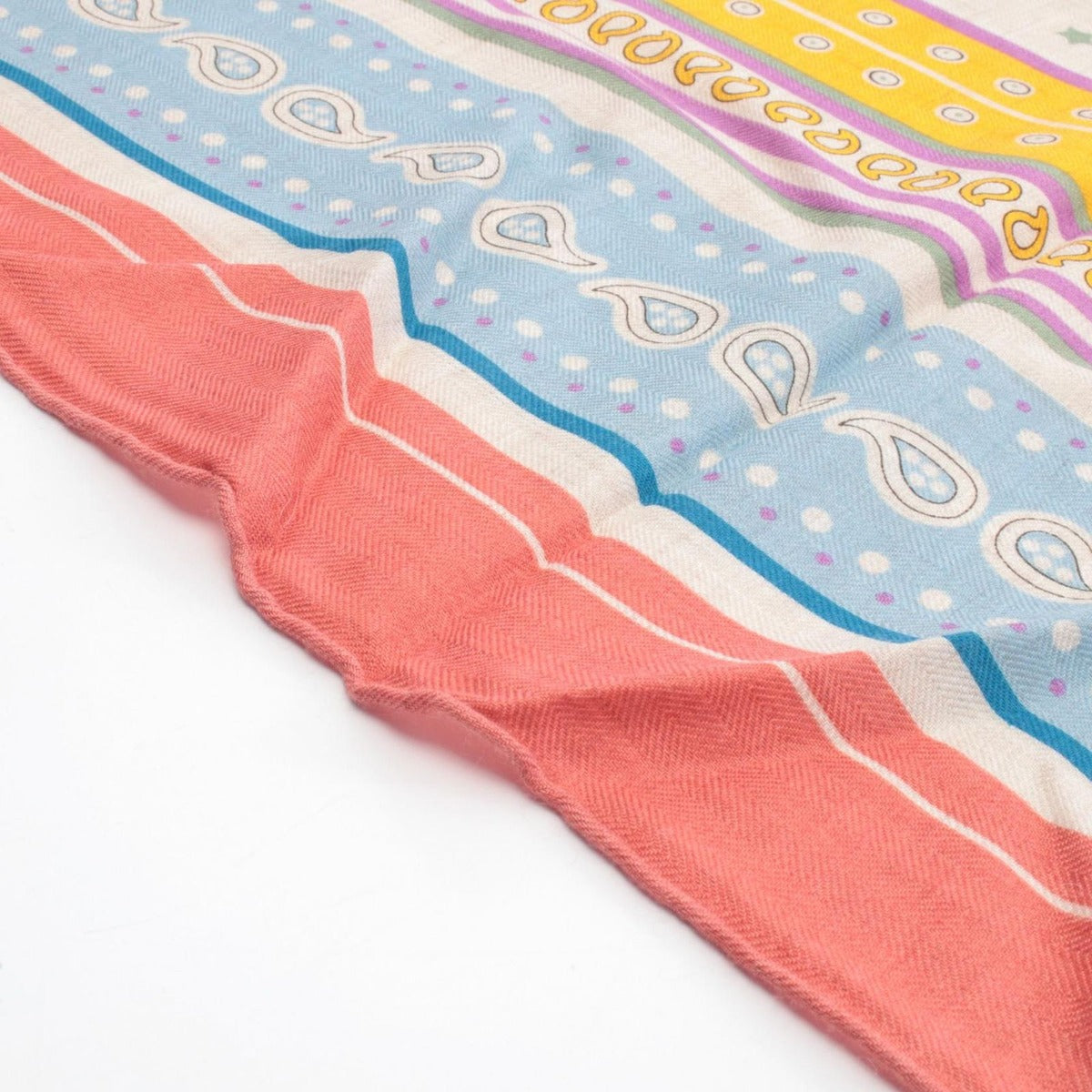 Hermes Scarf Carre Geant 140 Selle de Dignitaire Silk Juan Pink Multicolor — view 6