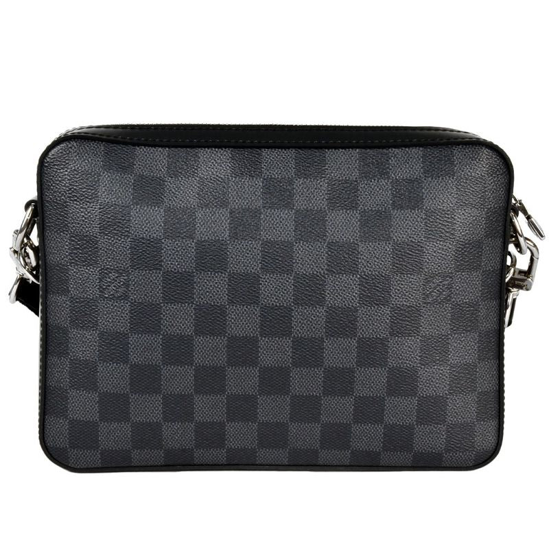 Louis Vuitton Trio Messenger Shoulder Bag Damier Graphite Black RFID — view 3