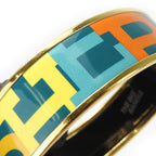 Hermes Bracelet Emile Enamel Metal Greenish Multicolor Gold Hardware — view 9