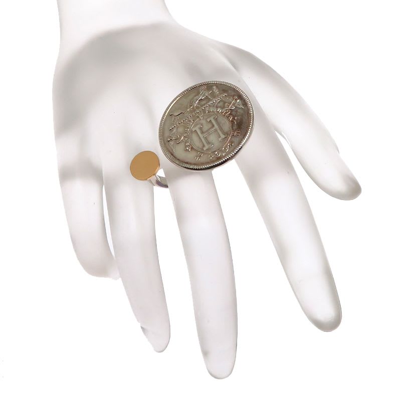 Hermes 50 SV 925 Exlibris Ring — view 9