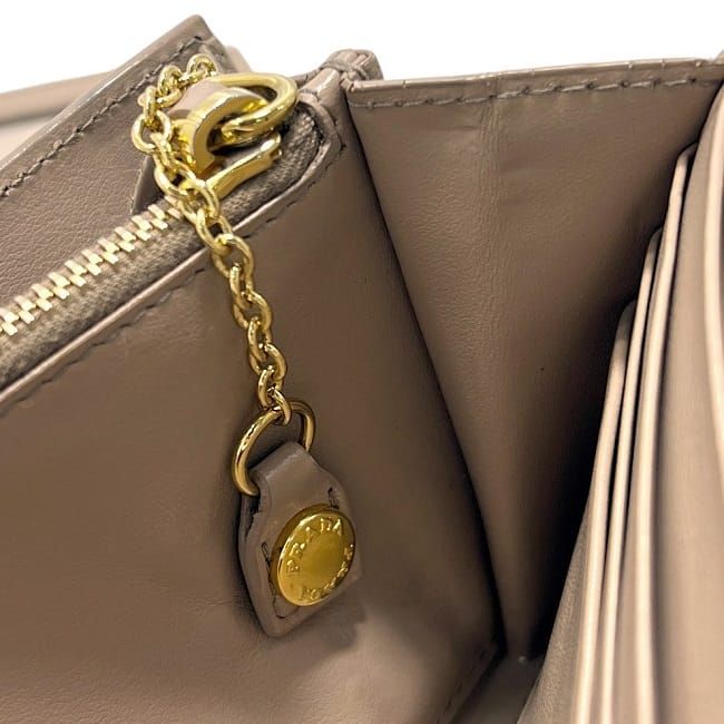Prada Bifold Long Wallet Beige 1 Mh132 Leather — view 5