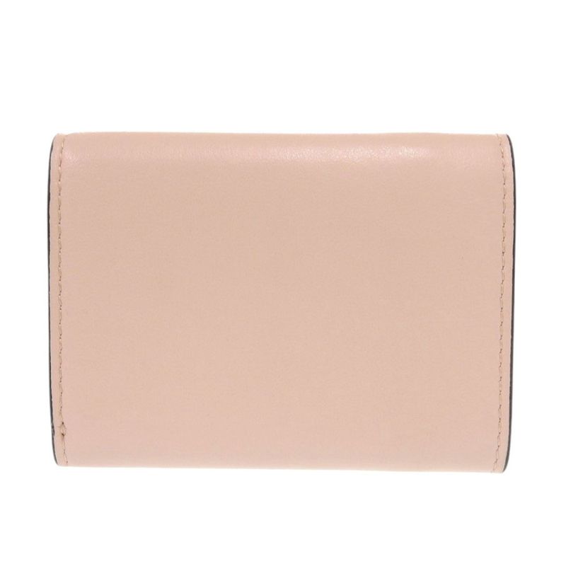 Fendi Roma Micro 8 M0395 Leather Pink Trifold Wallet 0377 — view 2
