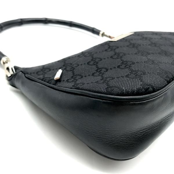 Gucci Bamboo GG Canvas Hand Bag Black — view 9