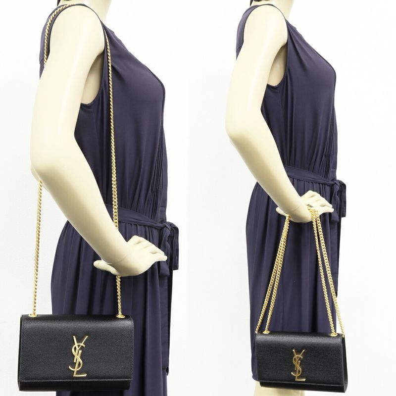 Saint Laurent Paris Chain Shoulder Bag Handbag Kate Small Grained — view 4