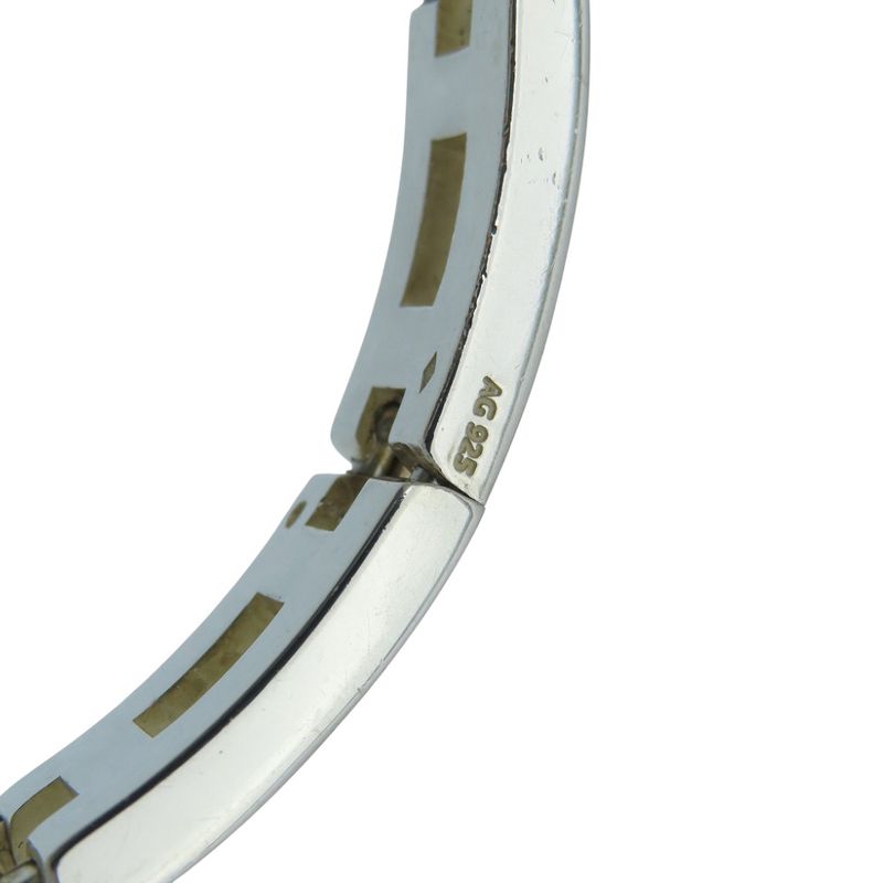 Hermes Vintage H Motif Silver 925 Bracelet Bangle Accessory 0912 — view 4