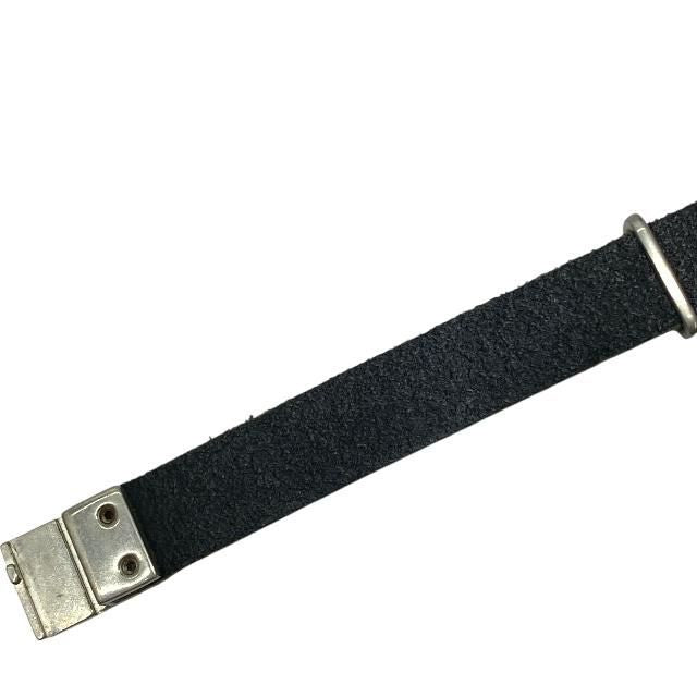 Saint Laurent Cassandra Bracelet Bangle Accessories YSL Logo Leather — view 5