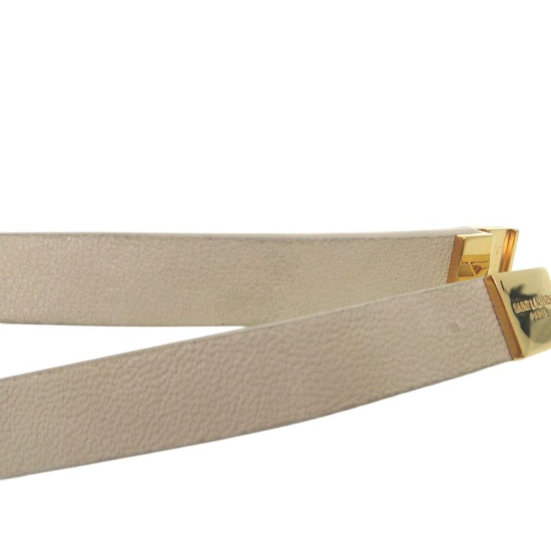 Yves Saint Laurent Opium Double Loop Bracelet Leather White 0736 — view 8