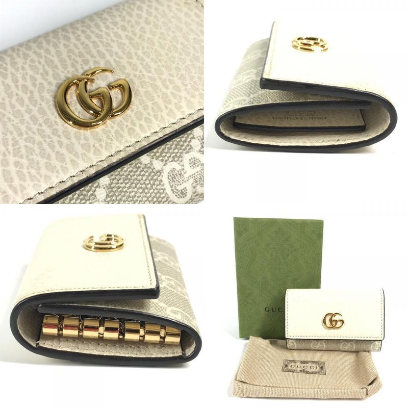 Gucci Key Case GG Leather Beige — view 9
