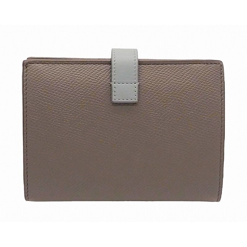 Celine Medium Strap Wallet Calfskin Pebble Glaze Mineral Blue Bicolor — view 2