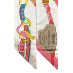 Hermes Silk Scarf Twillye Twins Brides de Gala S 01 Blanc Rose Blue — view 3