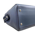 Fendi Shoulder Bag Dotcom 8 Bn293 Calf Leather Navy Blue Pink Beige — view 6