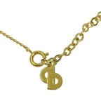 Christian Dior GP CD Logo Necklace Gold — view 7