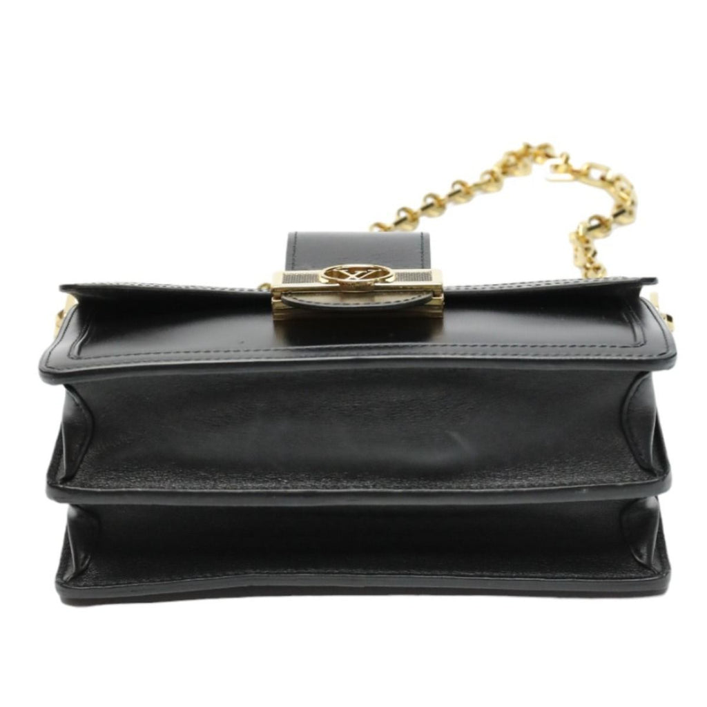 Louis Vuitton Lock Dauphine MM Chain Shoulder Bag Noir — view 6