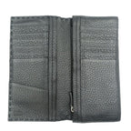 Fendi Selleria 7 M0186 Calf Silver Hardware Black Bifold Long Wallet 1380 — view 4