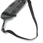 Chanel CC Logo Sports Waist Body Shoulder Bag Black Lame — view 7