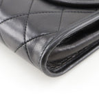 Chanel Quilted Mini Chain Shoulder Lambskin Black Bag — view 5