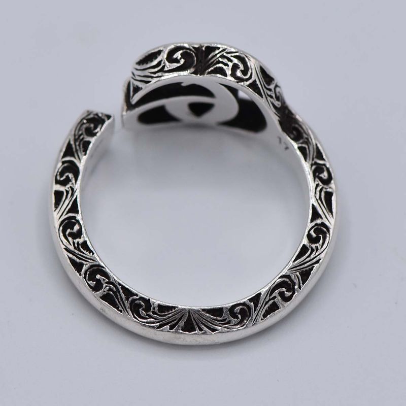 Gucci Ring Double G Key Size 15 5.7 Silver SV 925 Accessories — view 6