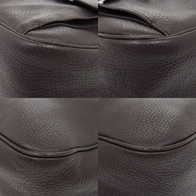 Gucci one Shoulder Bag Leather Dark Brown Handbag 1175 — view 3