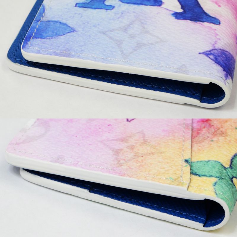 Louis Vuitton Watercolor Monogram Organizer De Poche RFID White — view 7