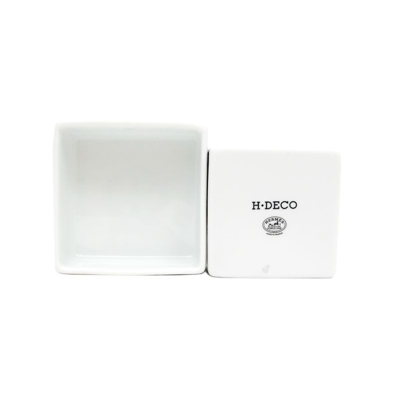 Hermes Sugar Box H DECO White Black Pottery Accessories — view 6