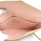 Louis Vuitton Chain Wallet Damier Azur Pochette Felicie — view 5