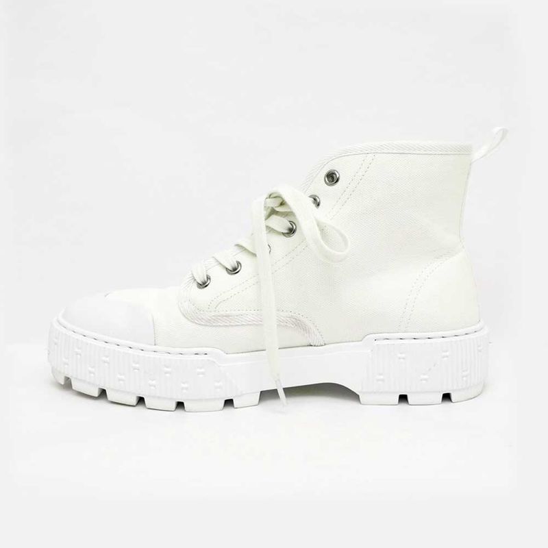 Hermes Short Boots Itinerelle Size 38 White String Apparel — view 3