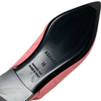 Hermes Flat Shoes Suede Pink Ring Back Rhinestone — view 7