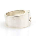Hermes Charniere Rouge Silver Ring — view 4