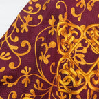 Chanel Large Shawl Chain Pattern Coco Mark Wool Silk Gold Bold 135 cm — view 6