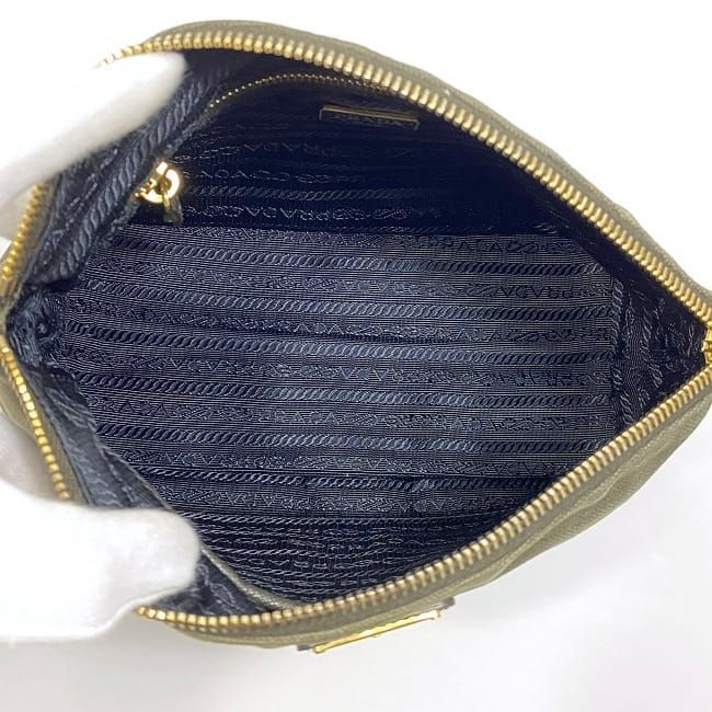 Prada Pouch Khaki Canapa 1 N1857 — view 7