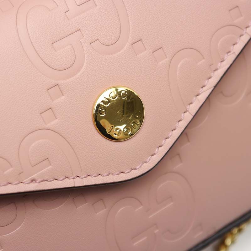 Gucci GG Mini Shoulder Bag Pink Crossbody — view 3