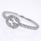 Gucci Interlocking GG Ring No 9 750 WG Full Eternity Diamond — view 8