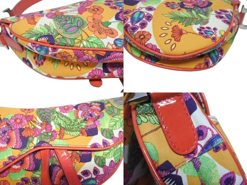 Dior Saddle Bag Flower All Over Print Galliano — view 8