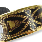 Hermes Bracelet Emile GM Metal Cloisonne Multicolor Gold Black Horse Jewelry — view 8