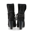 Hermes Suede Boots 36 Semelle Cuir Black — view 6