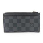 Louis Vuitton Card Case Coin Holder Damier Graphite Black Gray — view 4
