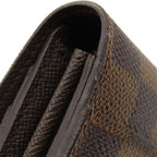 Louis Vuitton Long Wallet Portefeuille Sarah Damier Canvas Ebene — view 5