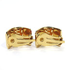 Hermes Earrings Emile Cloisonne Red Gold GP Plated Jewelry Accessories — view 3