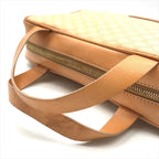 Celine Vintage Hand Bag Macadam Leather Light Brown — view 7