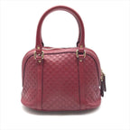Gucci Micro Guccissima 2-Way Mini Compact Shoulder Bag Red Leather — view 2