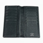 Louis Vuitton Long Wallet Taiga Card Holder Credit Black — view 6