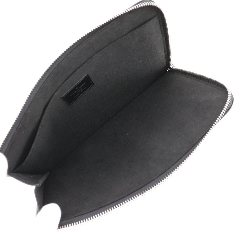 Louis Vuitton Pochette Jules PM Nomade Calf Noir Black Clutch Bag — view 5