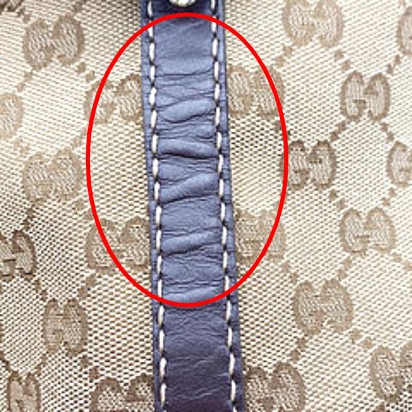 Gucci GG Pattern Handbag Canvas Tote Bag Beige — view 9