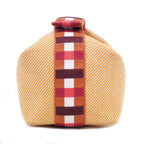 Hermes Brid A Black PM Au-carre Handbag Pouch Faube Orange — view 6