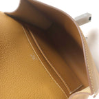 Hermes Sac A Depeches 21 Togo Leather Shoulder Bag Natural Sable — view 5