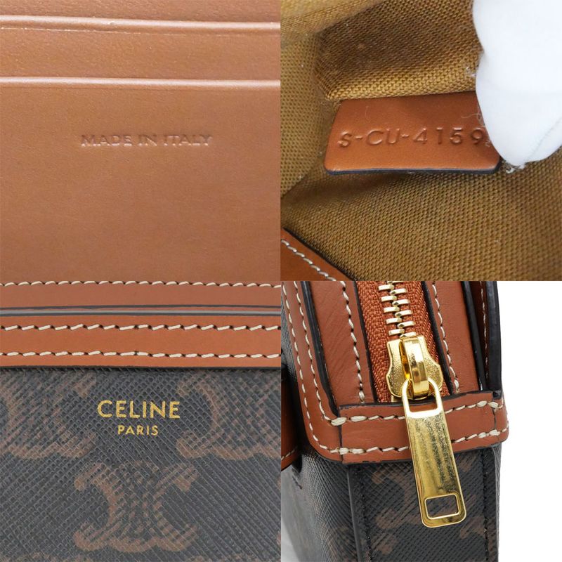 Celine Belt Bag Triomphe Body Brown Tan Canvas 19267 — view 7
