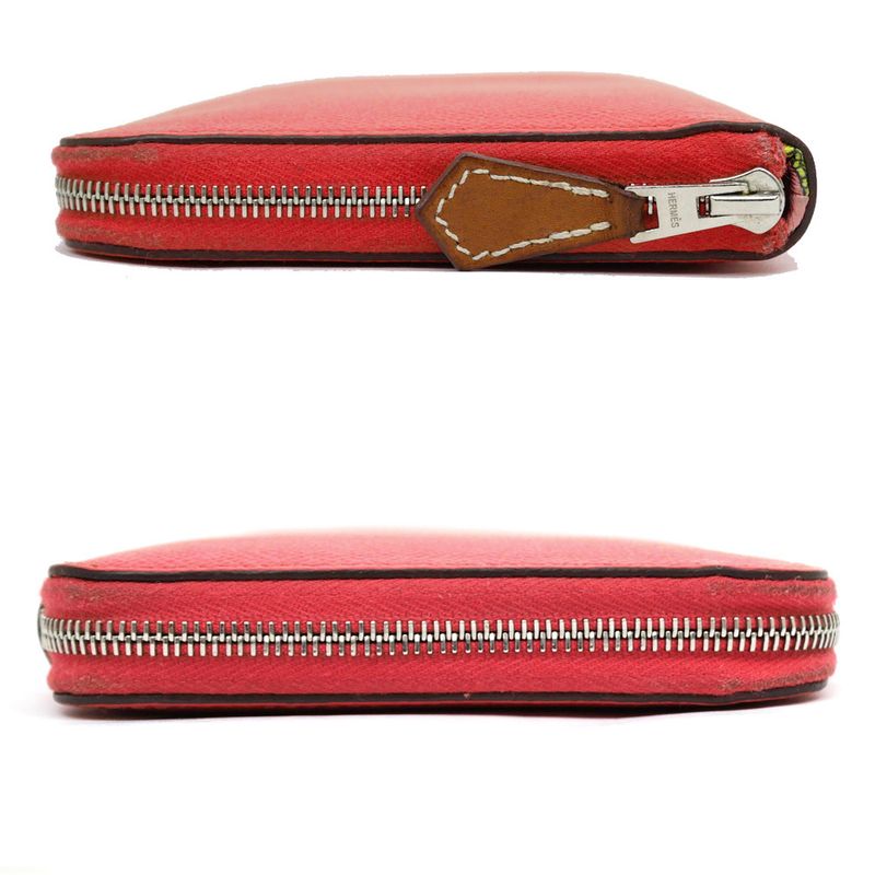 Hermes Azap Long Silk-in Veau Epsom Pink Silver Hardware — view 5