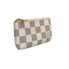 Louis Vuitton Coin Case Damier Azur Pochette Cles White — view 2