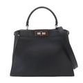 Fendi Peekaboo Shoulder Bag Leather Black Selleria