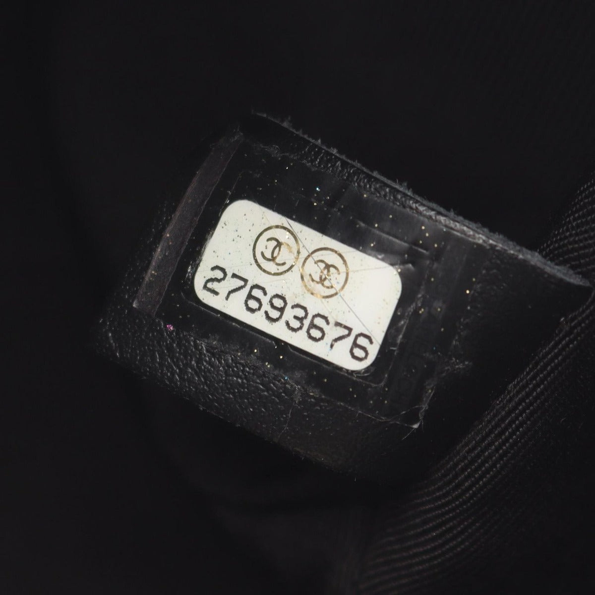 Chanel Shoulder Bag Mini Quilted Black Leather Small Flap — view 5